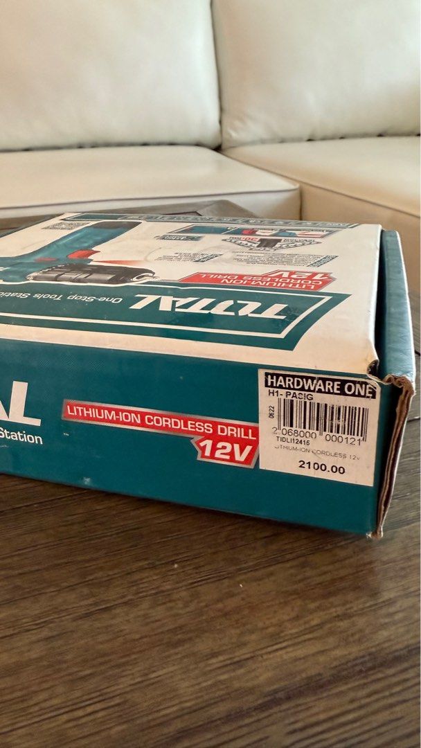 Total 12V Lithium-Ion Cordless Drill (Category: Construction Tools & Equipment) located in Pasig City. Submitted by byz94 (Listing ID 1400084465, Image 3). Description: .
