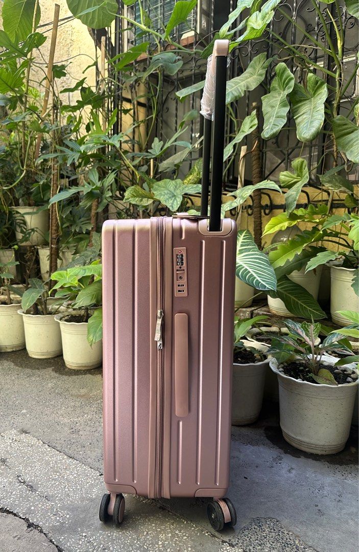Travel Basic hard case luggage ROSE GOLD (Category: Luggage) located in Valenzuela. Submitted by kaelstoypalace (Listing ID 1400050452, Image 2). Description: 24 inches TSA LOCK SALE PRICE POSTED.