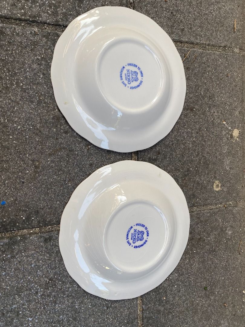 vintage nikko japan small plates 2pcs (Category: Dinnerware & Cutlery) located in Makati City. Submitted by r1property (Listing ID 1400193982, Image 2). Description: SELLING AS SET ONLY Location: Makati City Brand: Nikko Japan plate size: diameter 15.5cm Price: 450php for 2pcs condition: used preloved condition , as is where is , see actual picture on post , no damage , signs of wear and usage **pickup anytime at my makati condo **available until