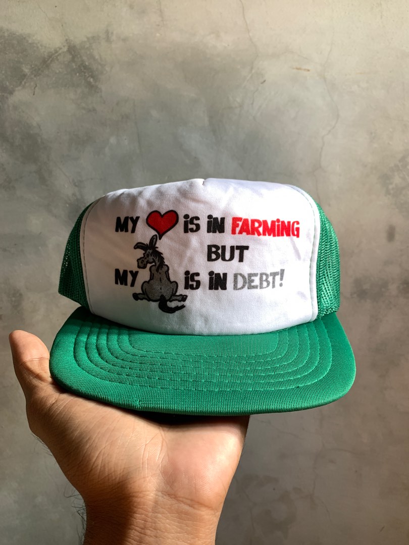 Vintage trucker hat Farm Funny qoutes