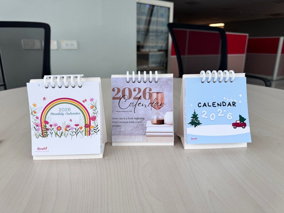 2026 Monthly Desk Calendar (Category: Art & Prints) located in Manila. Submitted by beimma (Listing ID 1400351922, Image 1). Description: Monthly Desk Calendar 2026 230 gsm photo paper smooth matte Height: 12 cm Width: 10.5 cm Open for Bulk Orders Location: Manresa Quezon City Shipping fee c/o Buyer.