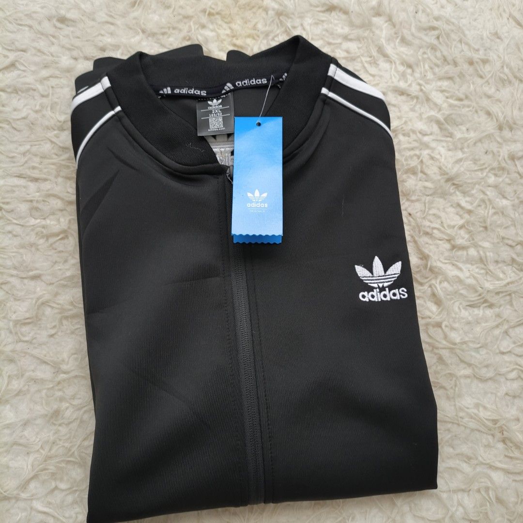 Adidas Jacket jaket olahraga unisex size XXL hitam new bukan preloved bekas  seken second