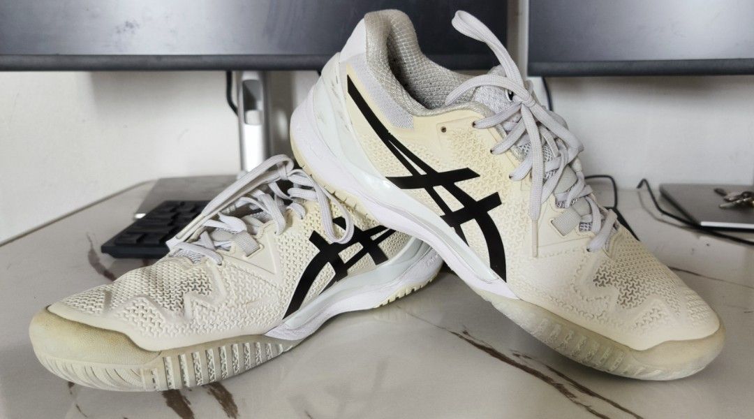 Asics Gel-Resolution (Category: Sneakers) located in Bulacan. Submitted by naufumi.k (Listing ID 1400246815, Image 2). Description: Asics Gel Resolution. Size 8.5 No issue. .