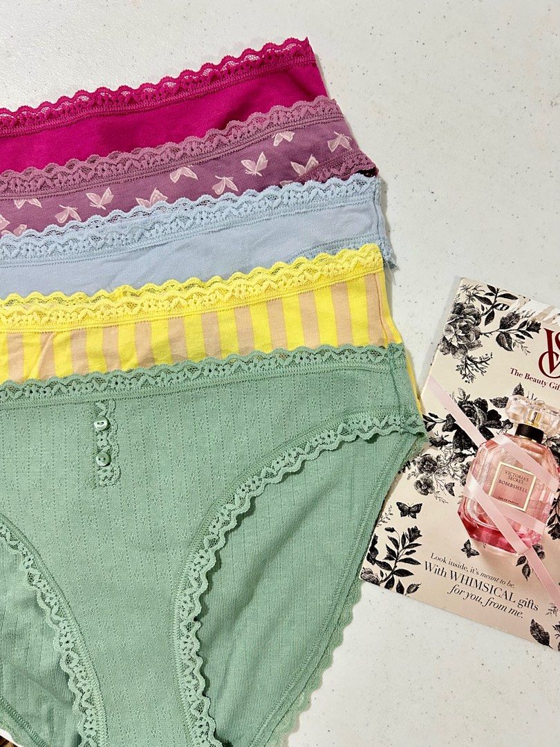 ASSORTED VICTORIA’S SECRET PANTY (Category: Undergarments & Loungewear) located in Legazpi City. Submitted by backtobag20 (Listing ID 1400217390, Image 3). Description: Assorted Victoria’s Secret/ Pink Panty Brand New with Tag SMALL size (may iba na small on tag pero bigger ang size) Sold per piece .