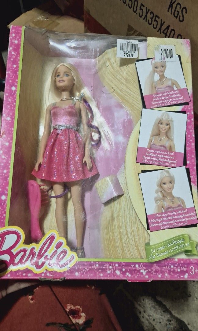Barbie doll, dented box (Category: Kids Toys) located in Caloocan City. Submitted by francesca_shapmore (Listing ID 1400275289, Image 1). Description: sale 399.