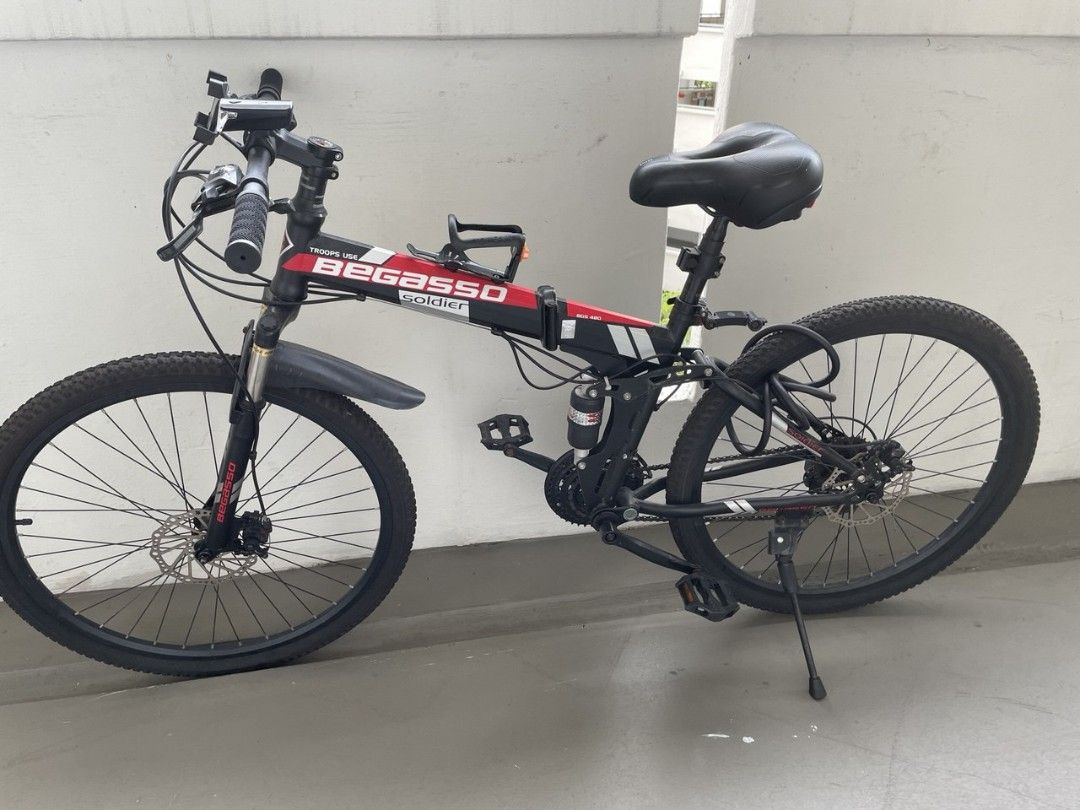 Begasso Soldier Foldable Mountain Bicycle, Sports Equipment