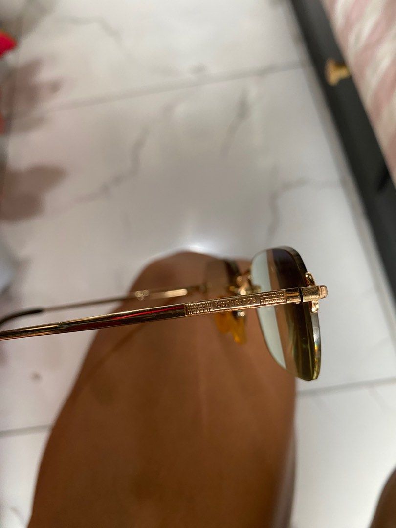 Burberrys Gold Tone Frameless Eyeglass (Category: Luxury Accessories) located in Legazpi City. Submitted by folksfave (Listing ID 1400213197, Image 3). Description: Excellent condition Minor sign of use only Presentable .