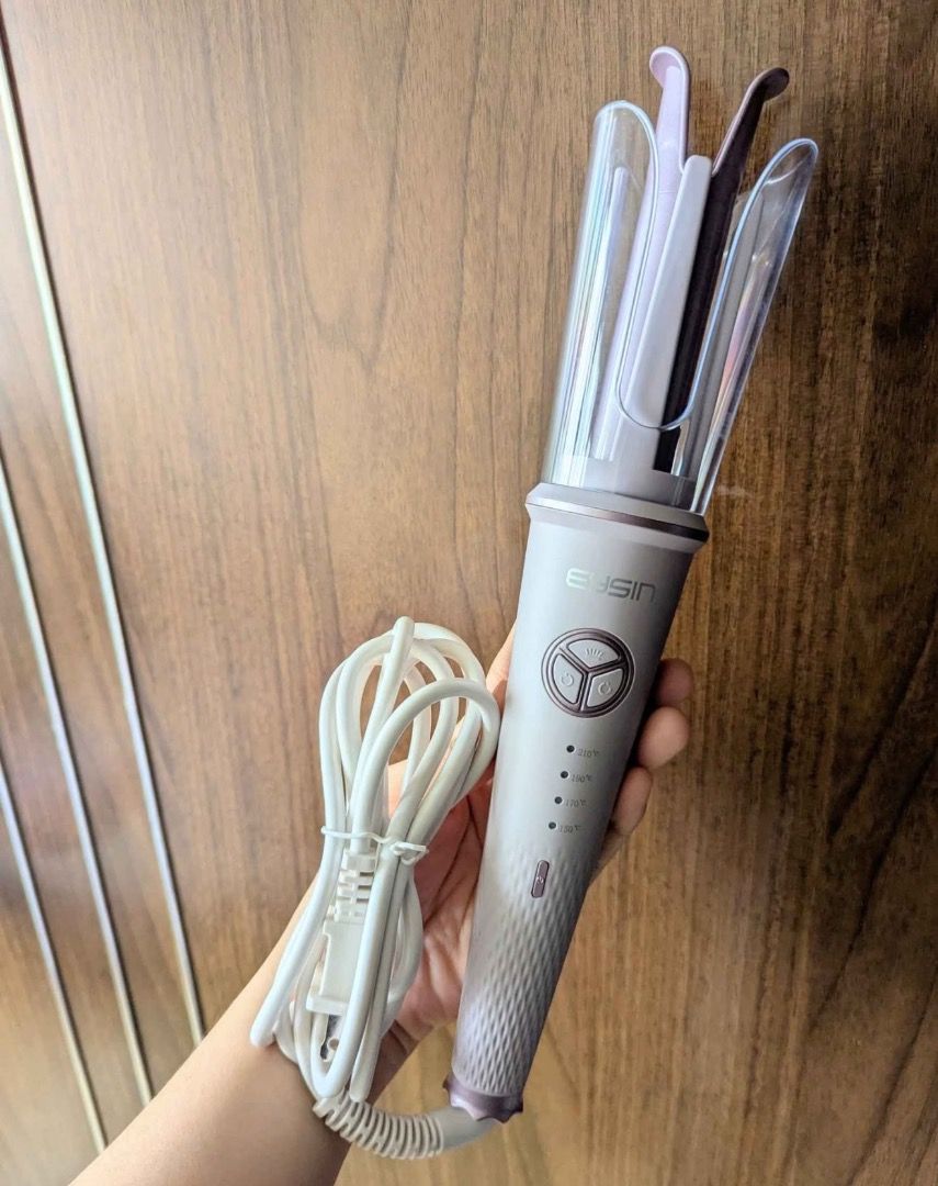Eysin Automatic Hair Curler HC11 (Category: Hair) located in Caloocan City. Submitted by dang_26 (Listing ID 1400202280, Image 1). Description: - Eysin Automatic Hair Curler HC11 - Powerful 1000W motor - Easy temperature settings with light indicators - Comes with power cord - Includes original box - Stylish light purple color - half the selling price.