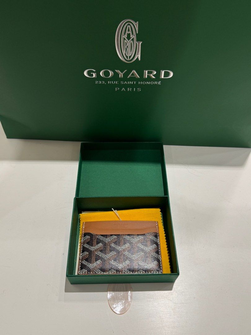 Goyard Card Holder Black Tan (Category: Luxury Bags & Wallets) located in Manila. Submitted by nix1203 (Listing ID 1400220000, Image 2). Description: Goyard Card Holder Black/Tan Brand new complete Paper bag, and box Price: P27,500 only.