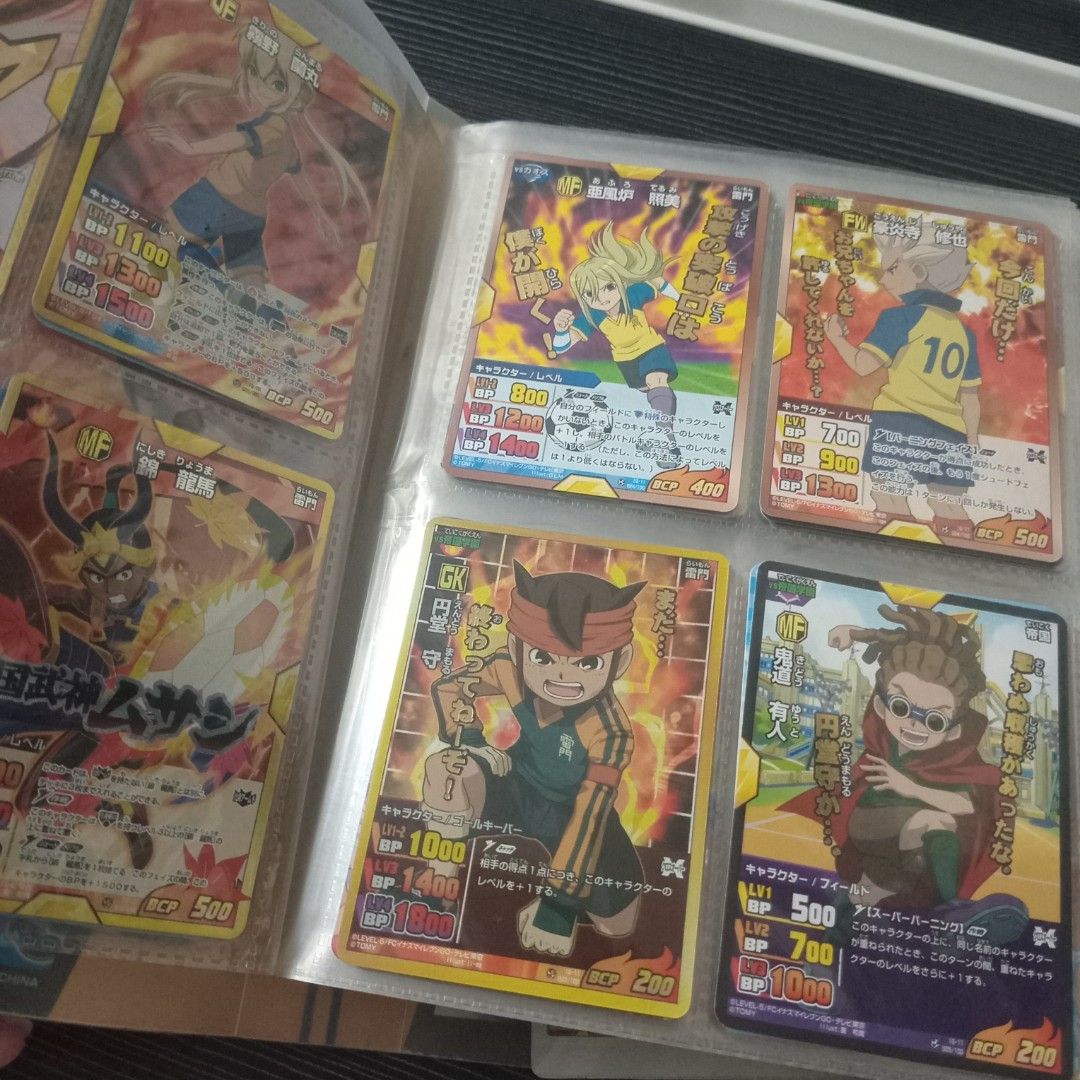 Inazuma Eleven Trading Cards (Category: Raw Singles) located in Manila. Submitted by floraanne_shop (Listing ID 1400330384, Image 3). Description: Feel free to offer, bawal baratin, yes po bundle po (parang toploader binder na din), feel free to ask Q.