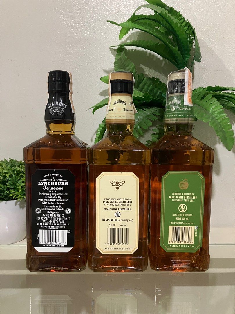 Jack Daniels Whiskey Assorted 700ml (Category: Beverages) located in Quezon City. Submitted by kurosu09 (Listing ID 1400372571, Image 2). Description: - Jack Daniels 700ml PHP999 - Jack Daniels Apple 700ml PHP1049 - Jack Daniels Honey 700ml PHP1049 - Payment via bank transfer, GCash, Maya - Unfortunately don’t accept trades - Delivery fee not included in the price and will be shouldered by the buyer - Meet up in QC or Pasig area - Courier of choi