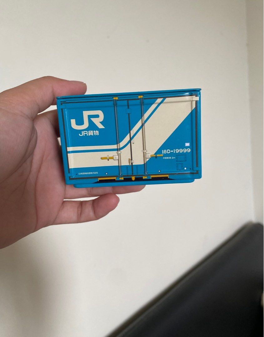 JR Freight Container Box Miniature (Category: Storage Boxes & Baskets) located in Manila. Submitted by k0pimonster (Listing ID 1400347618, Image 3). Description: Material: Tin can Cute for desktop display! Lp is posted.