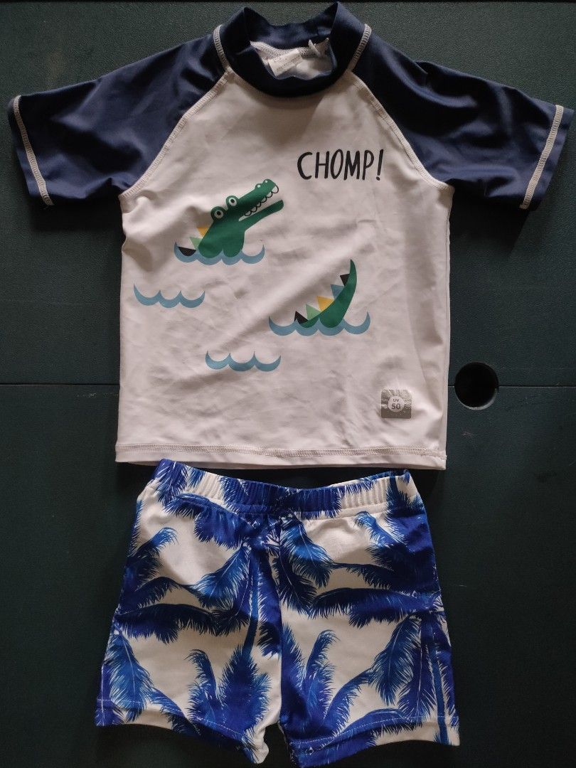 Kids Rashguard pair (Category: Babies & Kids Fashion) located in Manila. Submitted by anneesp (Listing ID 1400228707, Image 1). Description: Best fits 1 to 2.5 years old rfs: outgrown #kidsswimwear #kidsrashguard #swimwear #rashguard #toddler #kidsfashion #summerwear.