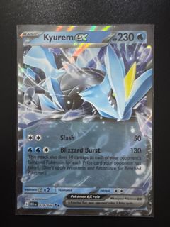 Kyurem Ex SAR 168/086 Black Bolt Pokemon Card  Japanese, Near Mint  Condition