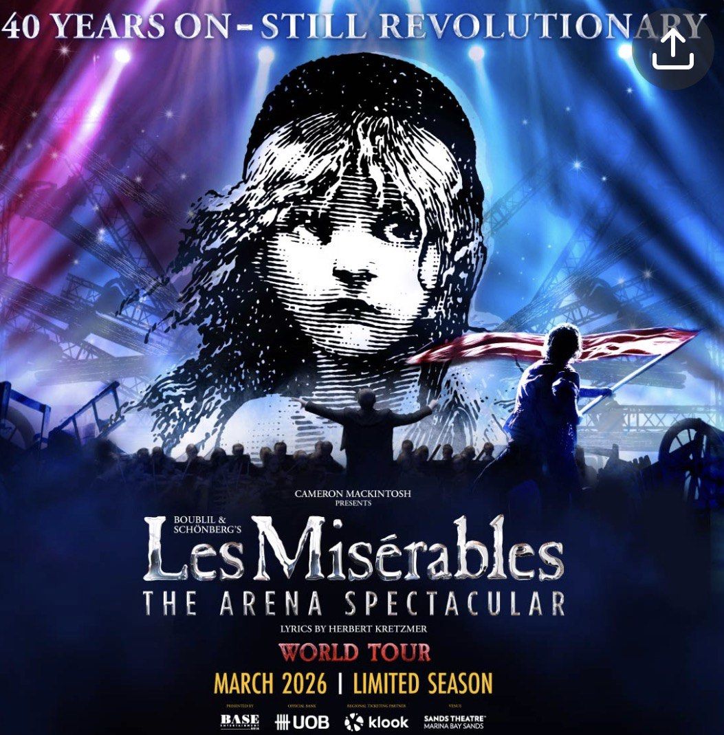 Les Miserables Arena Spectacular - 2026, Tickets & Vouchers, Event ...