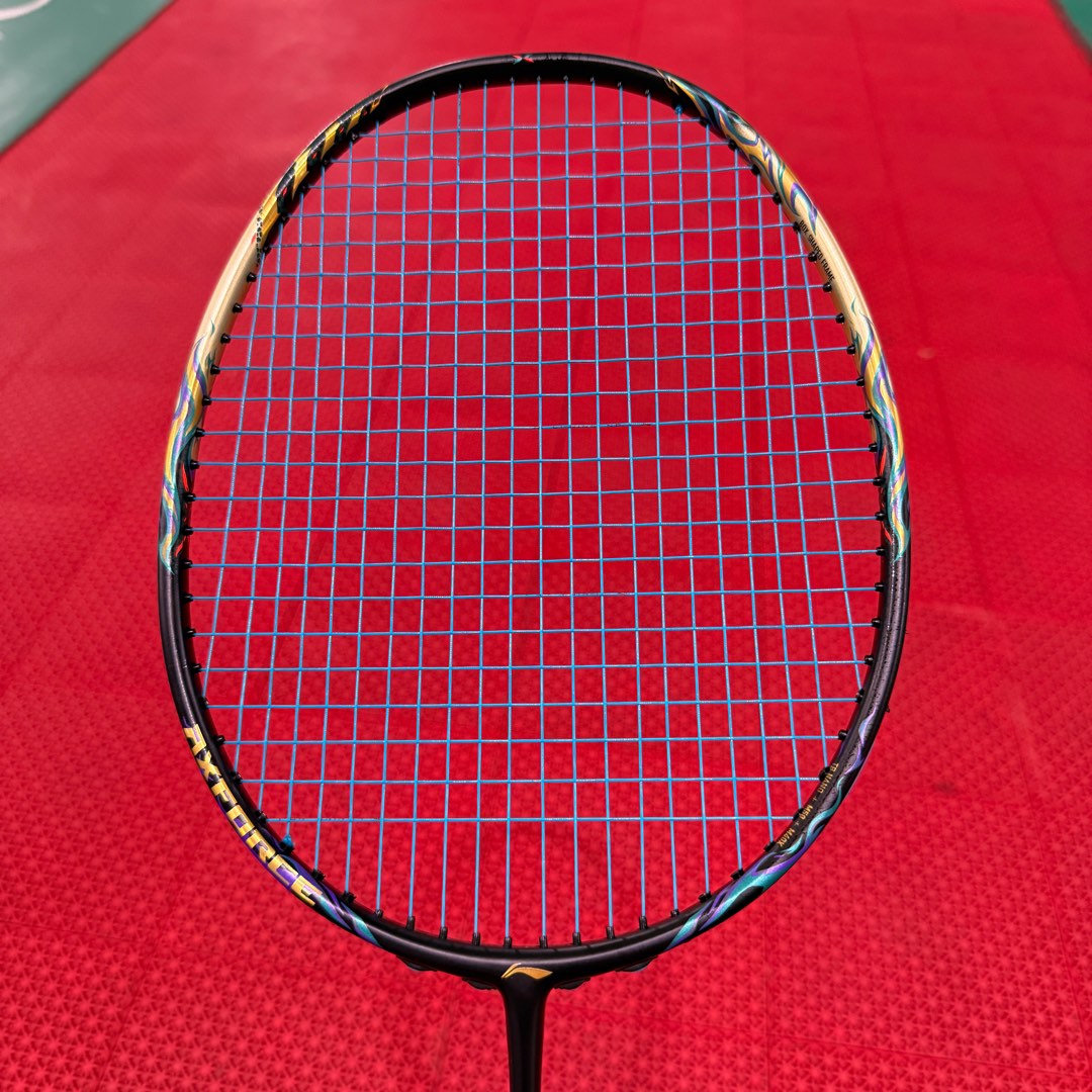 Li-Ning Axforce 100 Badminton Racket (Gold) 4UG5, Sports Equipment ...