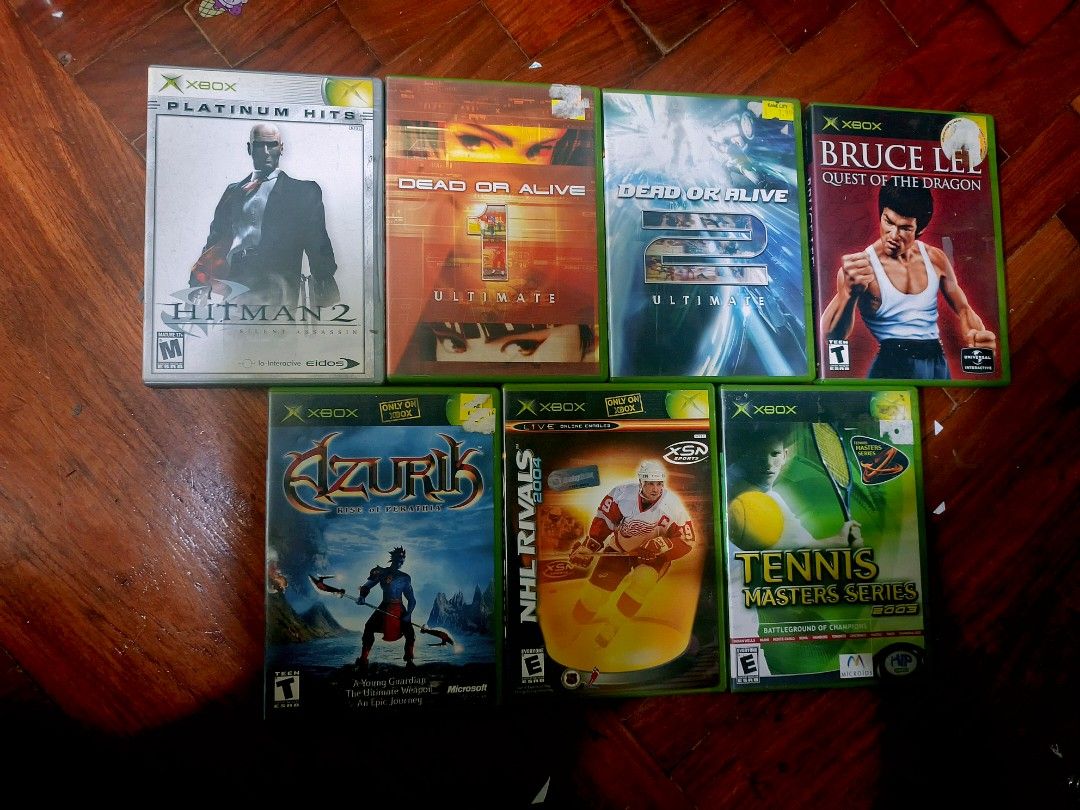 OG Xbox - Video Games - UPDATED 11.10.25 (Category: Xbox) located in Quezon City. Submitted by toybaulph (Listing ID 1220714556, Image 1). Description: For Sale!!! Video Games for the OG Microsoft Xbox Classic - Hitman 2 Silent Assassin - 250 NHL Rivals 2004 & Tennis 2003 - 100 for both na. SOLD - Dead or Alive 1&2 Ultimate (scratched discs) - 350 Azurik Rise of Perathia - 250 Bruce Lee Quest of the Dragon - 350 - Star Wars Knights of the Old Rep