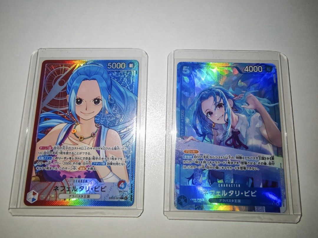 EB03 One Piece Card Game - Nefertari Vivi Leader & Character Cards, Hobbies  & Toys, Toys & Games on Carousell