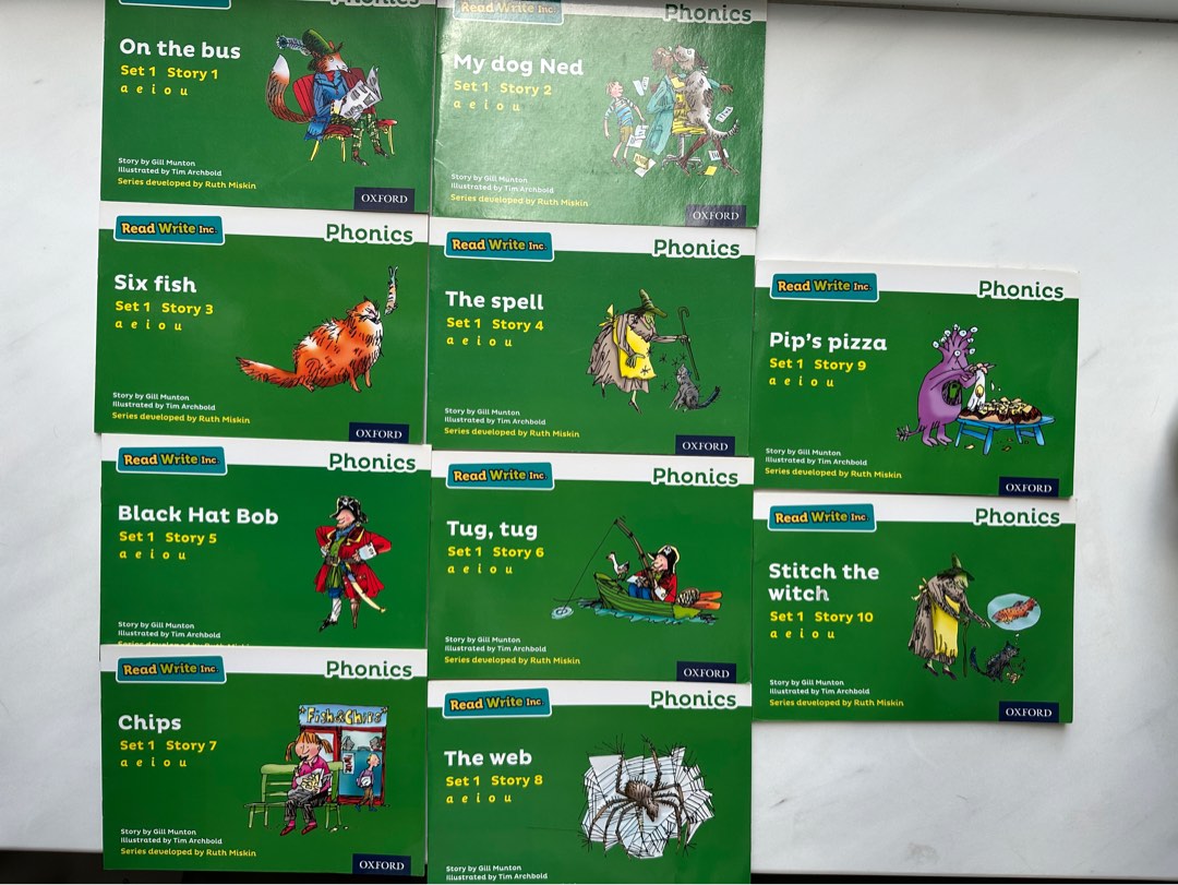 Oxford Read Write Inc. Phonics Set 1 Books, 興趣及遊戲, 書本 & 文具, 兒童書籍 ...