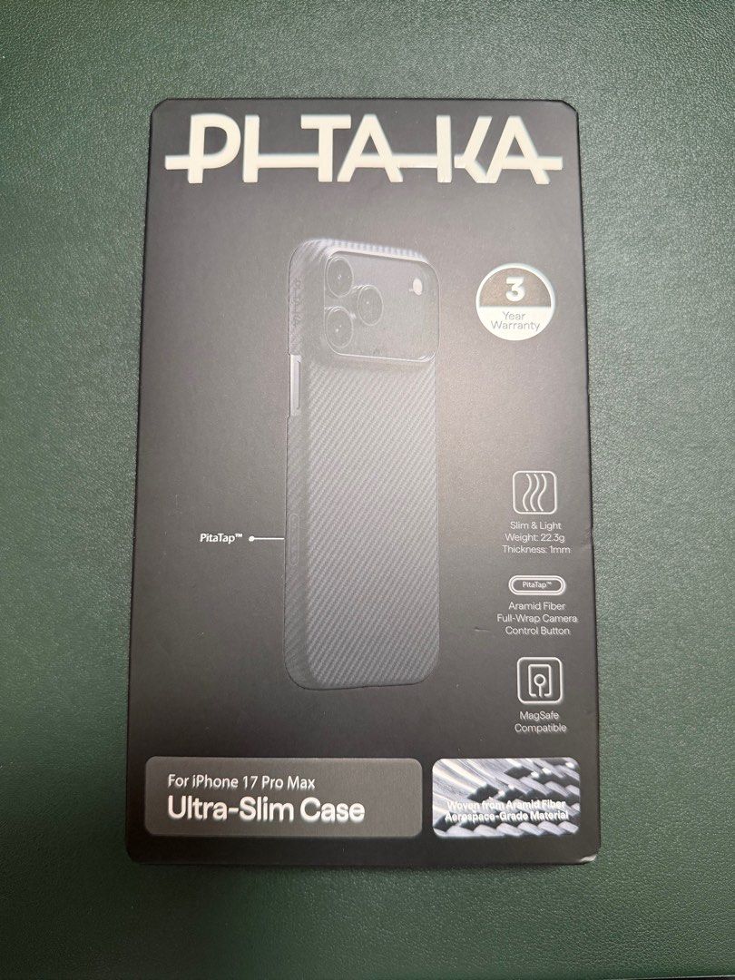 Pitaka Box PITAKA Ultra-Slim Case for iPhone 17 Series with PitaTap – Aramid Fiber ...