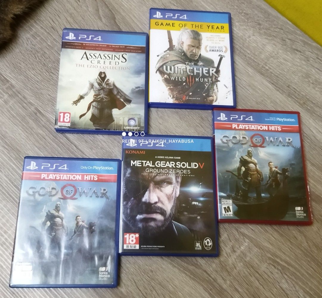 Playstation 4 Games & BUNDLE! (Category: PlayStation) located in Dasmarinas. Submitted by nixx_hayabusa (Listing ID 1400250209, Image 1). Description: Playstation 4 Games for sale Metal Gear Solid V "Ground Zeroes" 600 (SOLD) The Witcher 3: Wild Hunt (Like New) 700 (SOLD) "Game Of The Year Edition/GOTY" Homefront "The Revolution" 700 (SOLD) Killzone Shadow Fall 650 (SOLD) Just Cause 3 500 Tom Clancy's The Division 500 Tomb Raider "Definitive Edit