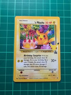Pikachu Happy Birthday Pokemon Card, Hobbies & Toys, Toys & Games on
