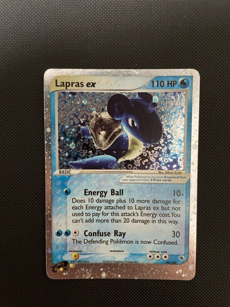 Pokemon Lapras ex ruby & sapphire WITH SWIRL, Hobbies & Toys, Toys ...