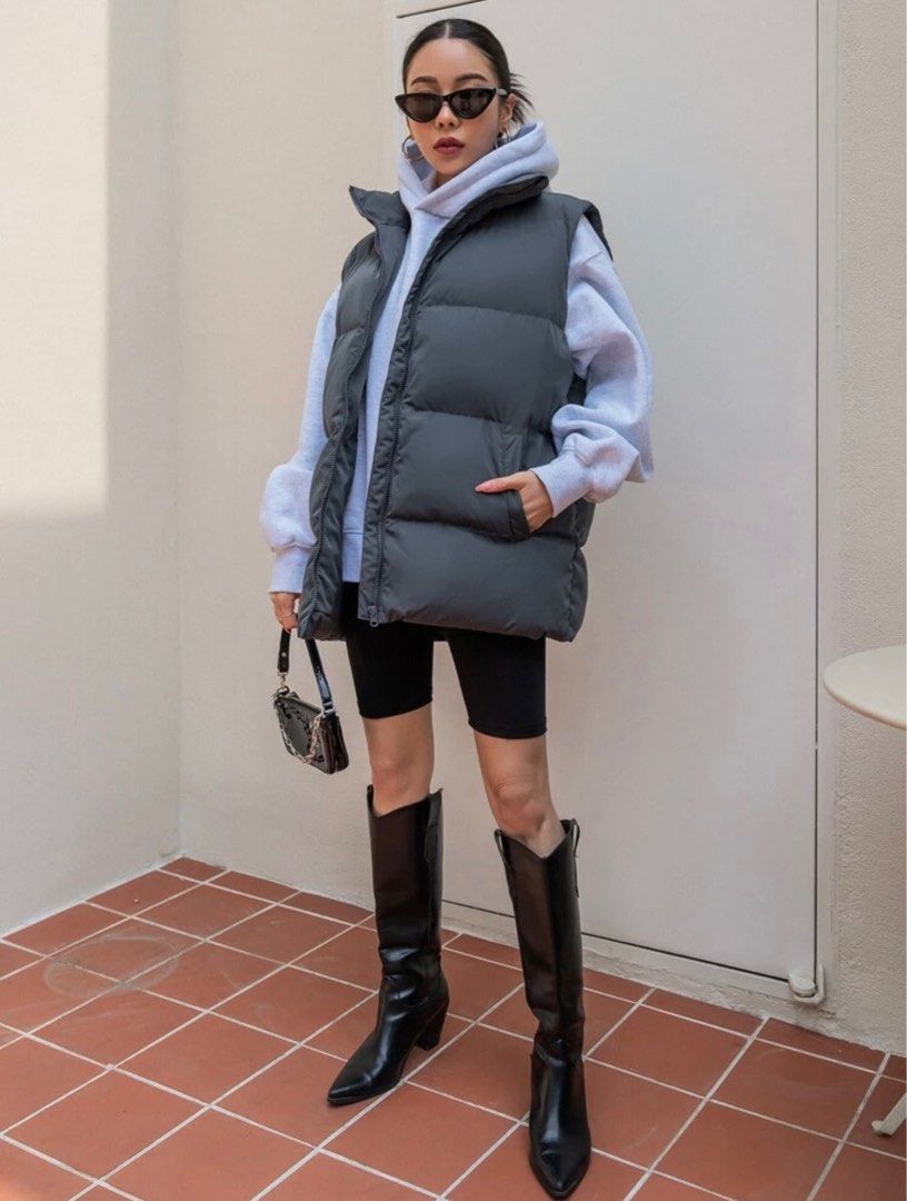 Puffer Vest (Category: Coats, Jackets and Outerwear) located in Manila. Submitted by dodebelen (Listing ID 1400282551, Image 2). Description: Brand: Dazy (Shein) Original Price: Php1379 Condition: Like new, used once in the US.