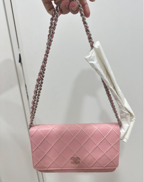 RARE Chanel Wild Stitch Wallet On Chain Bag, Luxury, Bags