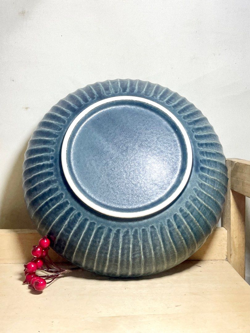 Ribbed stoneware deep plate (Category: Dinnerware & Cutlery) located in Antipolo. Submitted by ceramiqueph (Listing ID 1400206231, Image 3). Description: D:20cm H:5.5cm Sold per piece 4pcs available.