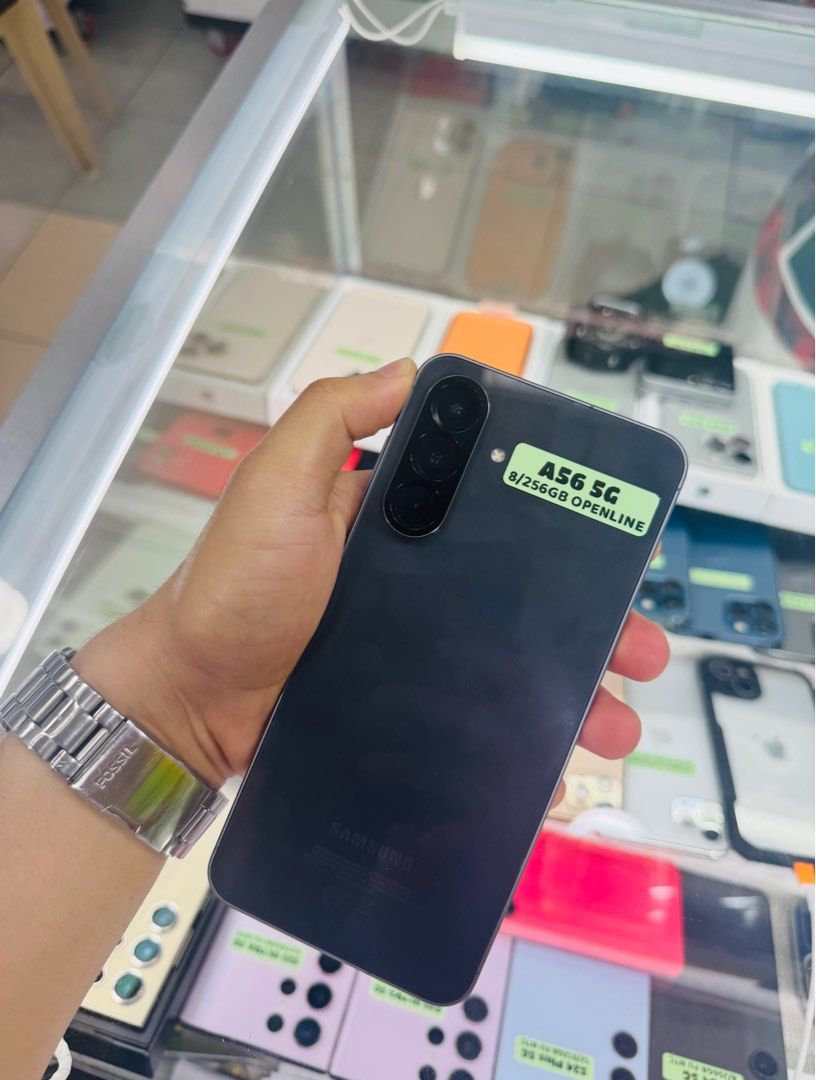 Samsung A56GB 8/256GB. Openline NTC Approved (Category: Samsung) located in San Juan City. Submitted by Khalidmgdla08 (Listing ID 1400349675, Image 2). Description: FOR SALE | TRADE/SWAP Price: 16,000 On hand: a56 5G✔️ 8/256GB ✔️ OPENLINE ✔️ NTC APPROVED ✔️ 100% Original ✔️ 99% Makinis ✔️ 99% Smooth ✔️ NOT REFURB ✔️ NO HIDDEN ISSUES ✔️ NEVER BEEN REPAIRED ✔️ TEST TO SAWA✔️ FREE 3-UTOOLS ✔️ ANY MODEL OF IPHONE AND SAMSUNG ARE AVAILABLE! ✨ We accep