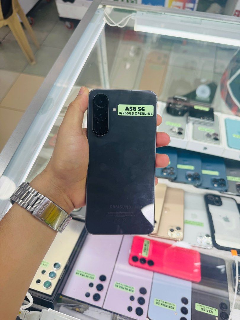 Samsung A56GB 8/256GB. Openline NTC Approved (Category: Samsung) located in San Juan City. Submitted by Khalidmgdla08 (Listing ID 1400349675, Image 1). Description: FOR SALE | TRADE/SWAP Price: 16,000 On hand: a56 5G✔️ 8/256GB ✔️ OPENLINE ✔️ NTC APPROVED ✔️ 100% Original ✔️ 99% Makinis ✔️ 99% Smooth ✔️ NOT REFURB ✔️ NO HIDDEN ISSUES ✔️ NEVER BEEN REPAIRED ✔️ TEST TO SAWA✔️ FREE 3-UTOOLS ✔️ ANY MODEL OF IPHONE AND SAMSUNG ARE AVAILABLE! ✨ We accep