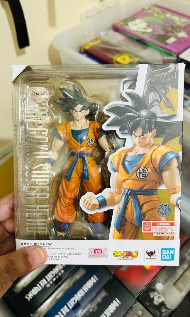 Shf Dragonball Super Superhero Goku (Category: Figurines & Statues) located in Mandaluyong City. Submitted by alyasbatman (Listing ID 1400386787, Image 1). Description: SH Figuarts Dragonball Super Superhero Goku ✅️Price: P1900.00 ✅️Condition: MISB RFS: Decluterring / Streamlining Collection ❗️❗️METRO MANILA SHIPPING ONLY❗️❗️ ✅️Shipping via Grab/Lalamove, shouldered by Buyer. ✅️MOP - Gcash/BPI/Metrobank ✅️Location: Mandaluyong Crossposted.