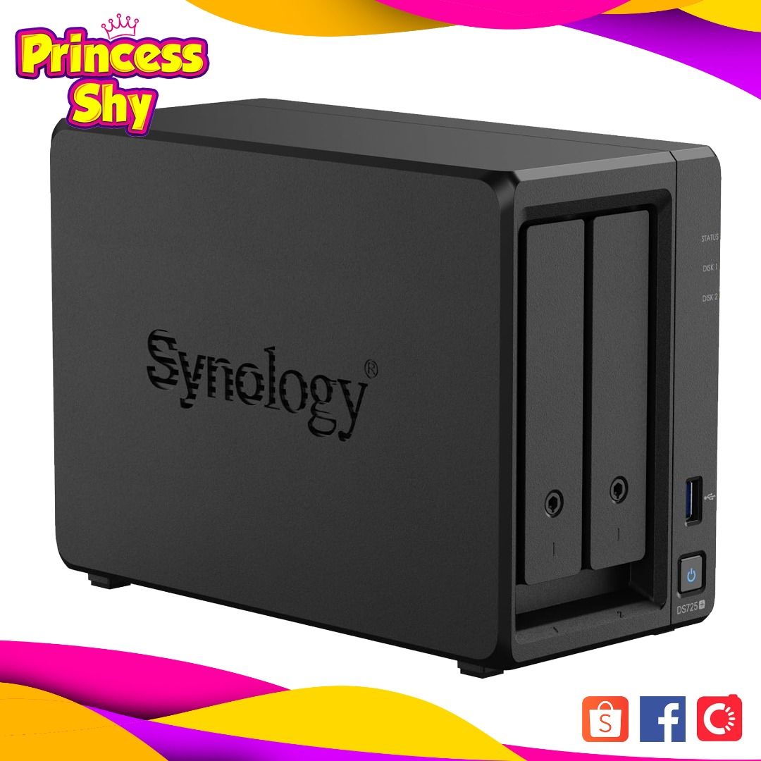 Synology DiskStation DS725+ Compact 2-Bay with Expandable NAS (Category: Computer Parts) located in San Juan City. Submitted by princessshyph (Listing ID 1400221224, Image 1). Description: Synology DiskStation DS725+ Compact 2-Bay with Expandable NAS 💾⚡ Looking for powerful and reliable storage for your files, media, or business data? The Synology DiskStation DS725+ delivers high-speed performance, flexibility, and data protection in one compact