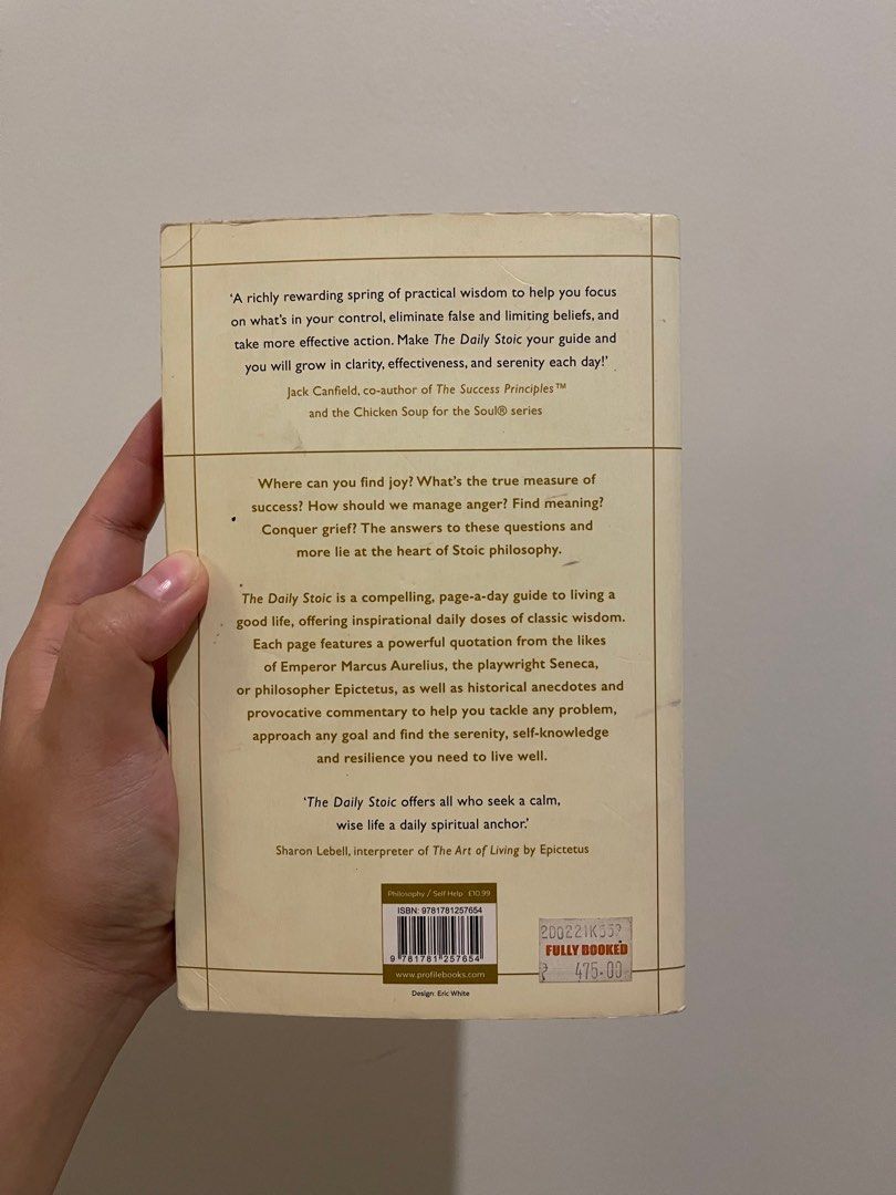 The Daily Stoic by Ryan Holiday (Category: Storybooks) located in Manila. Submitted by branded_millenial (Listing ID 1400369379, Image 3). Description: .