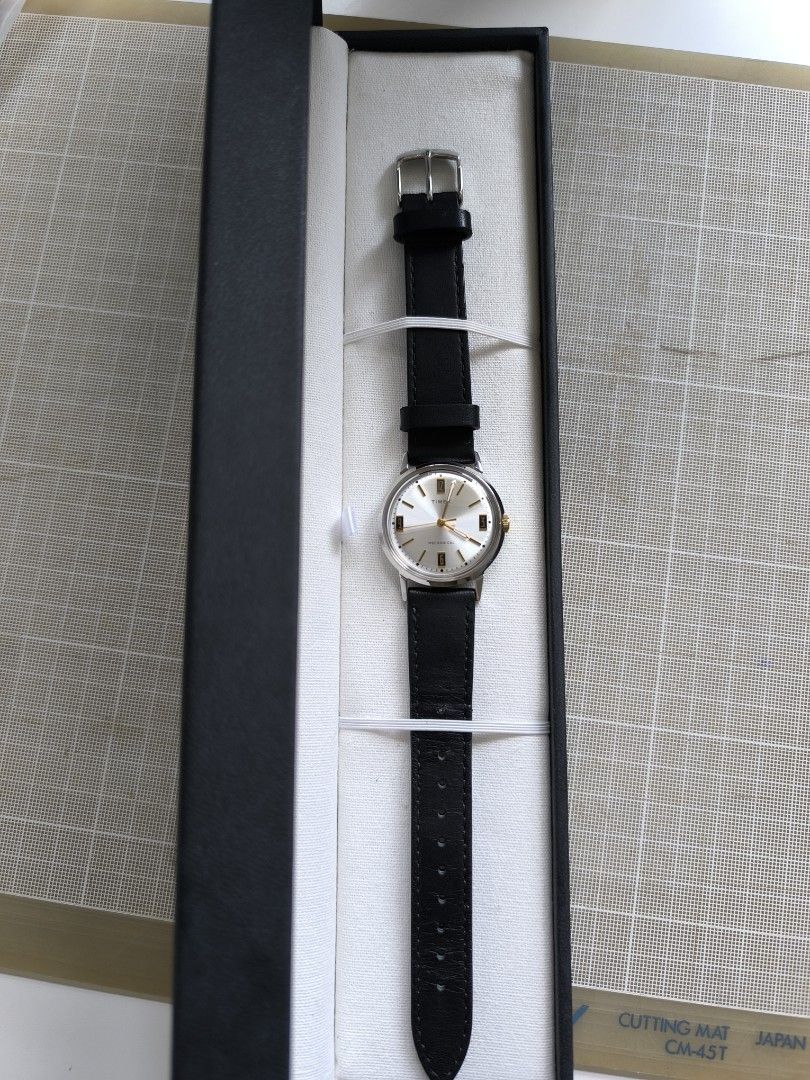 Timex Marlin 34mm hand wound, Men's Fashion, Watches Accessories