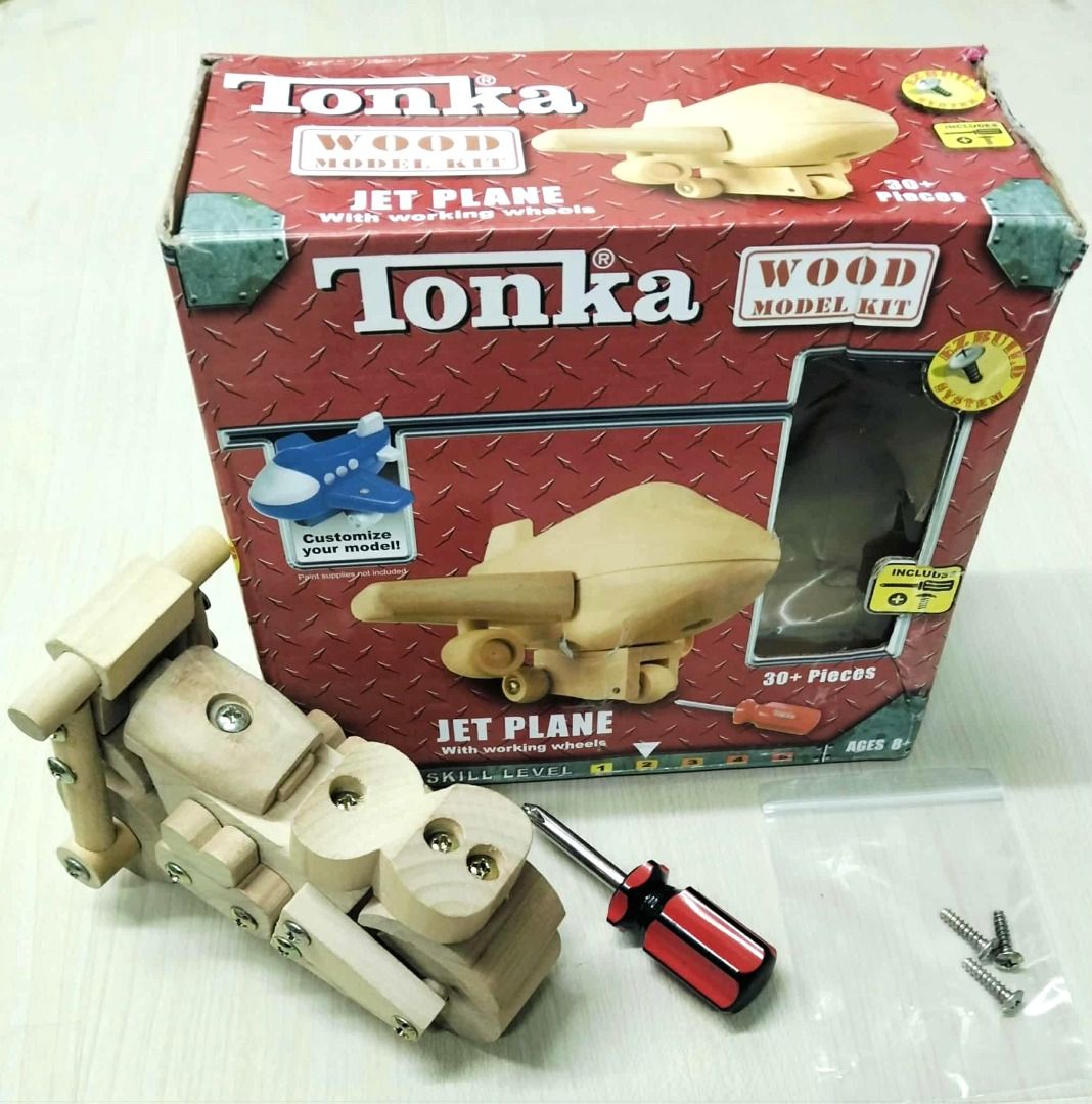 Tonka Wood Model Kit - Motorcycle (with working wheels) (Category: Vehicle & Diecast Models) located in Taguig. Submitted by Bloomscorner1 (Listing ID 1400301864, Image 2). Description: - a Tonka wood model kit for motorcycle - This kit includes high quality pre-cut wood pieces and a screwdriver for assembly - finished model has working wheels - Can be customized with paint after assembly (paint not included) - Assembled already and with differen
