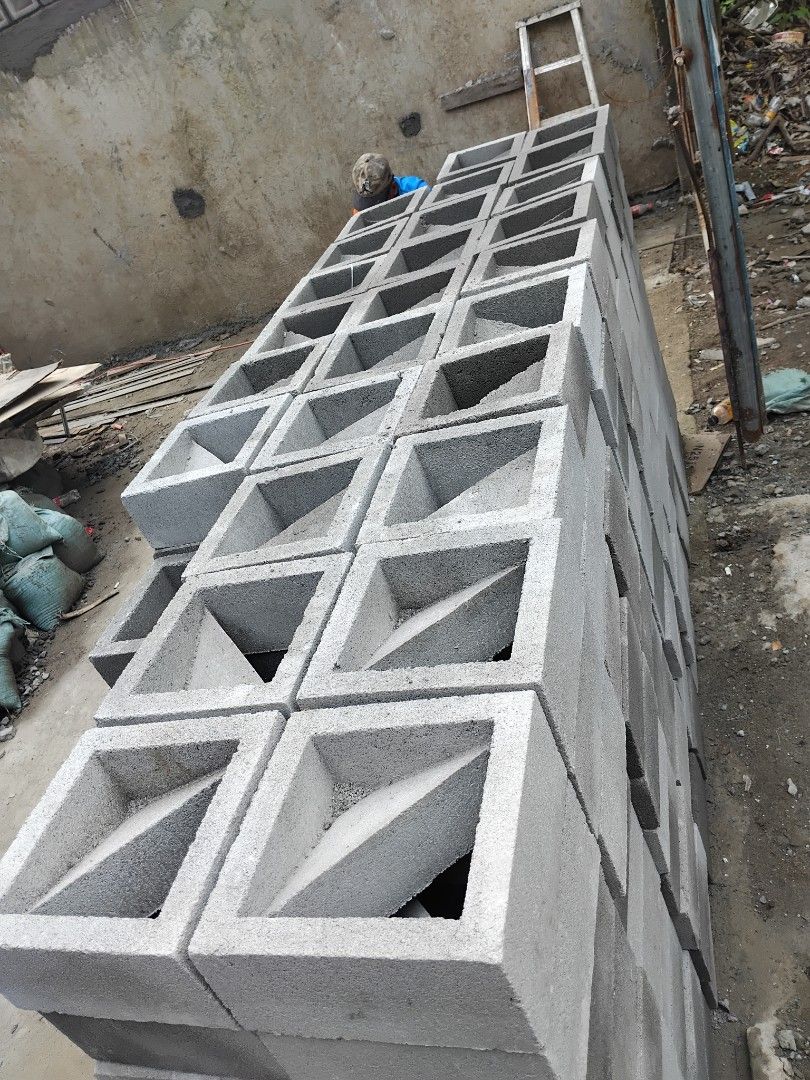 TRIANGULAR BLOCKS (Category: Construction & Building Materials) located in San Mateo. Submitted by dessertmineenterprises1702 (Listing ID 1400382901, Image 1). Description: 20x20cm or 8x8 inches.