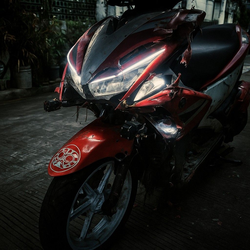 Yamaha Aerox Motorcycle (Category: Motorbikes for Sale) located in San Juan City. Submitted by jcbrea12345 (Listing ID 1400291572, Image 3). Description: Pwde sa maselan GAS N GO COMPLETE PAPERS REGISTERED WITH PLATE NUMBER NAKUHA KO SA FIRST OWNER PERO NAKA CLOSED DEED OF SALE SAKIN ORIG PAPERS Not tampered odo ALMOST 24K ODO Aerox V1 2019 Model -2 key plus manual - Motowolf CP holder -dual contact signal light -Parklight white -Gas tank 7liters