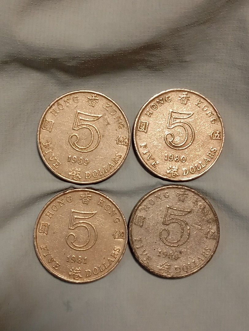 英女皇香港5元硬幣, 興趣及遊戲, 收藏品及紀念品, 錢幣- Carousell