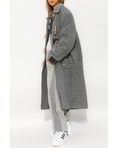Ader Error Rubas Patchwork Duffle Coat (Category: Coats, Jackets and Outerwear) located in Singapore. Submitted by jeffnelson (Listing ID 1400550342, Image 1). Description: - Ader Error coat - Unique patchwork design - Toggle closures - Wool blend material - Spread collar - Long sleeves - Two front patch pockets - Straight hem - Below-knee length - Fully lined - Unisex but based on Large men's - Brand new with tags U.P. 1800.