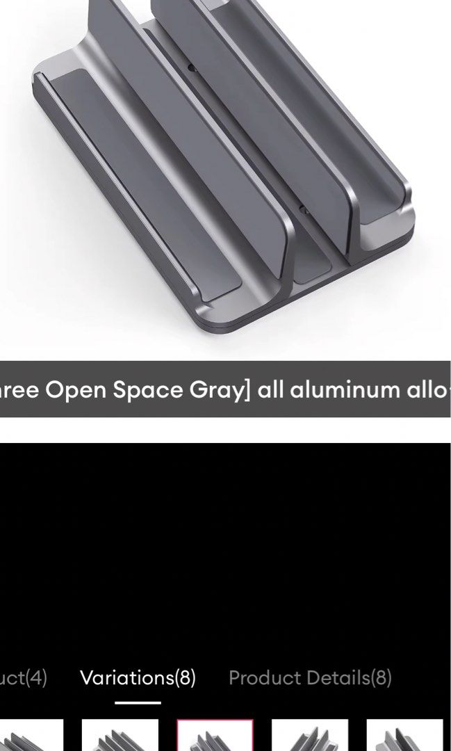Adjustable Vertical Desk Lap Stand - Metal : Aluminum (Category: Mounts & Holders) located in Manila. Submitted by gf1991 (Listing ID 1400430365, Image 1). Description: Perfect for your MacBook or tablet. Keeps your setup lookin clean and comfy. Build solid for daily grind. Copped it for ₱800 letting it go for ₱400. If you made it this far… yups, im job hunting. Got any leads? Hmu, appreciate it kuys. .
