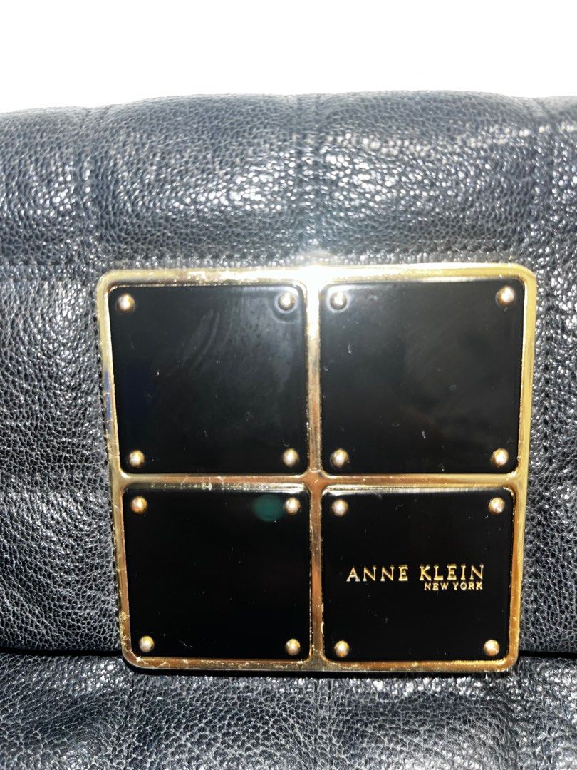Anne Klein Black Chain Bag (Category: Luxury Bags & Wallets) located in Cainta. Submitted by chaching_corner (Listing ID 1400547621, Image 3). Description: ORIGINAL Anne Klein New York black quilted shoulder bag with a chain strap * very good condition * 2 compartments and 1 zipper compartment * Magnetic lock * minimal scratches on hardware but not noticeable * rfs: di na masyadong nagagamit * 2-way chain strap 📦Meet-up at Cainta or Eastwood are