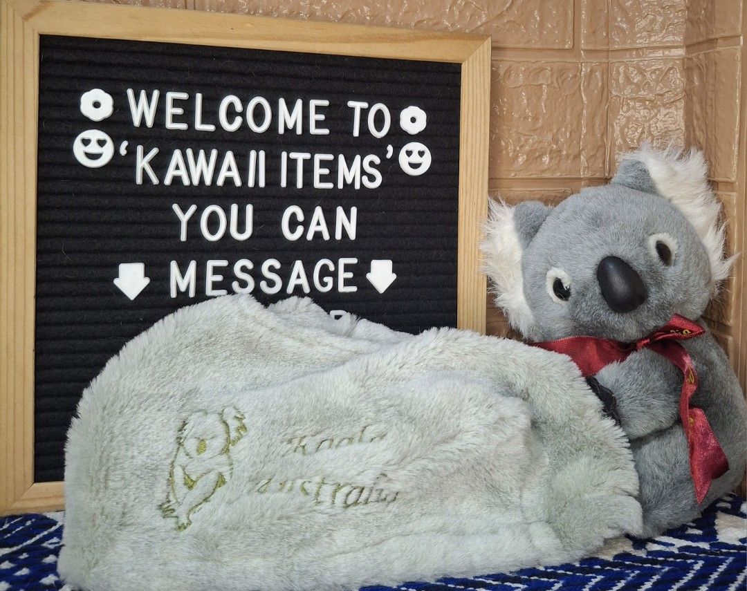 Australian Koala Tissue Holder Plush Toy (Category: Plushies & Soft Toys) located in Bulacan. Submitted by kawaii_items_stuffed_toys (Listing ID 1400557859, Image 1). Description: Brand new From japan box Ascool Australian Koala Tissue Holder Height 7½inches/19cm Just message me if you ever want to see more pictures of the item, I'm more than glad to assist you. 📌Location: San Jose Del Monte Bulacan, Philippines 🛵Shipping: Flash/Lalamove 💰Paym