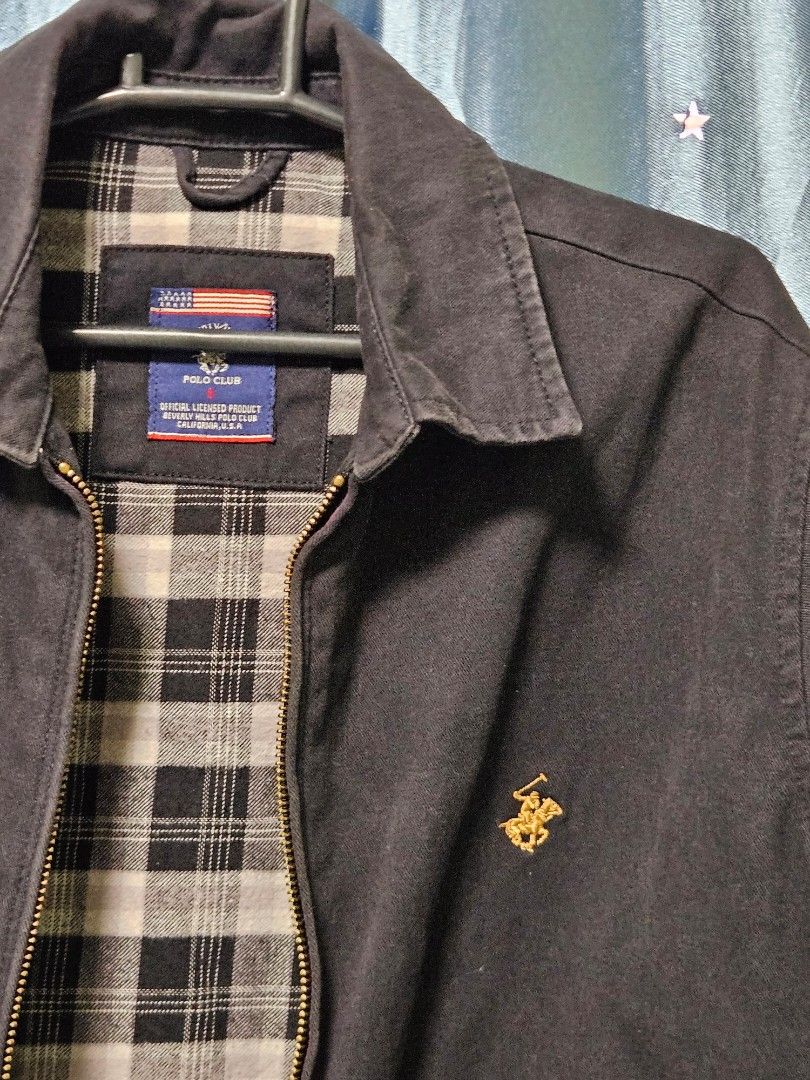 Beverly Hills Polo Club Jacket - Small (Category: Coats, Jackets and Outerwear) located in Candon. Submitted by itssummer08 (Listing ID 1400414535, Image 3). Description: - Beverly Hills Polo Club black jacket - Size: Small - Features: - Plaid lining - Zipper closure ( Smooth ) - Embroidered logo - Buttoned sleeves - Condition: Excellent not fade. Color nya tlga yang faded black. Personal bought and used only during meetings. around thrice lang. 