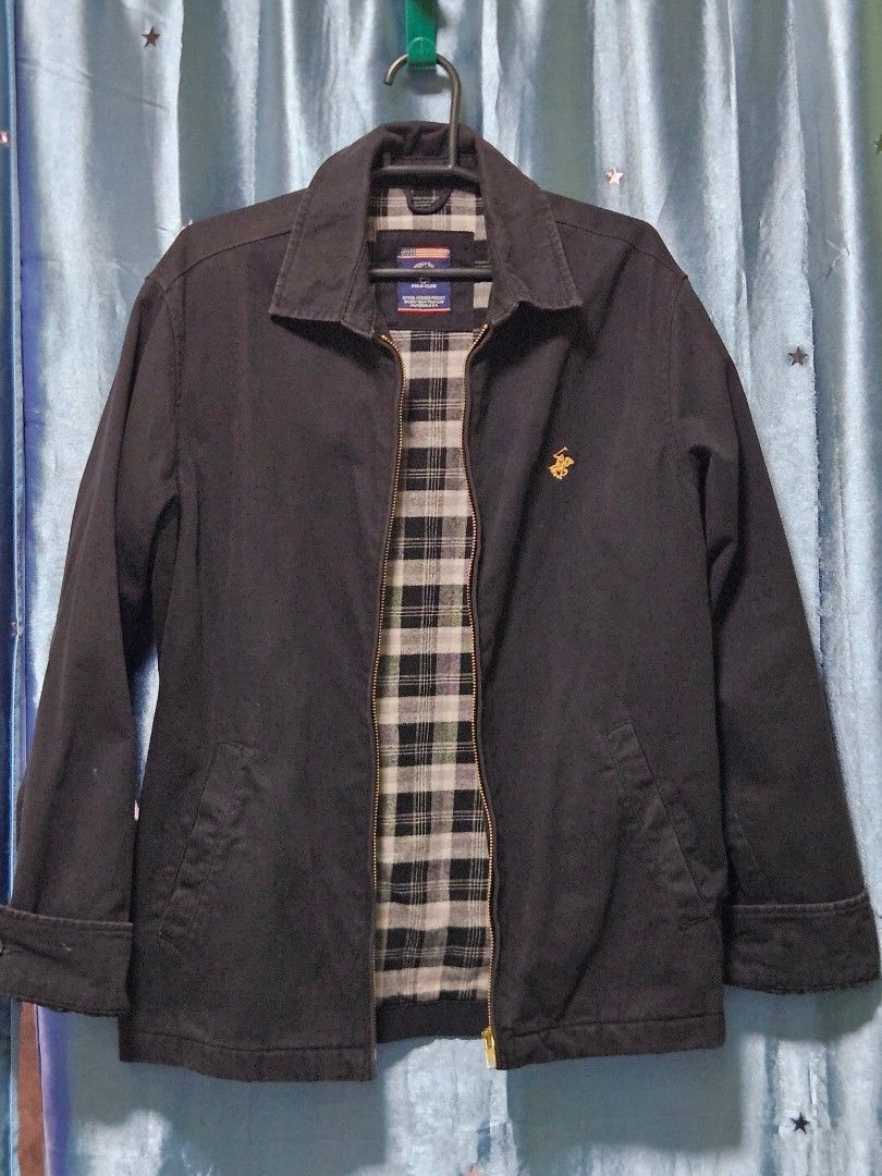 Beverly Hills Polo Club Jacket - Small (Category: Coats, Jackets and Outerwear) located in Candon. Submitted by itssummer08 (Listing ID 1400414535, Image 1). Description: - Beverly Hills Polo Club black jacket - Size: Small - Features: - Plaid lining - Zipper closure ( Smooth ) - Embroidered logo - Buttoned sleeves - Condition: Excellent not fade. Color nya tlga yang faded black. Personal bought and used only during meetings. around thrice lang. 