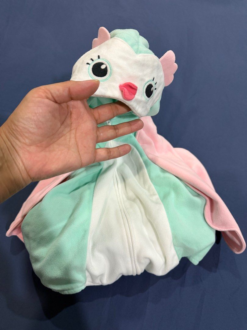 Carter's Owl Costume - 24 Months (Category: Babies & Kids Fashion) located in Muntinlupa City. Submitted by emvn (Listing ID 1400553187, Image 3). Description: Carter's Plush Owl costume for 1-3yo. Green & pink, hooded and with wings. .
