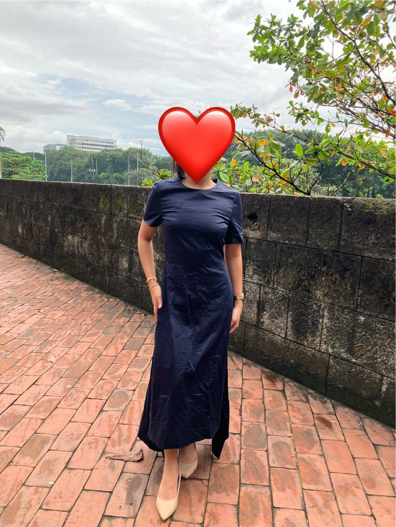 COS DRESS (Category: Dresses) located in Makati City. Submitted by rubyaltiche (Listing ID 1400579166, Image 1). Description: COS DRESS NAVY BLUE SIZE 34 on tag xs.