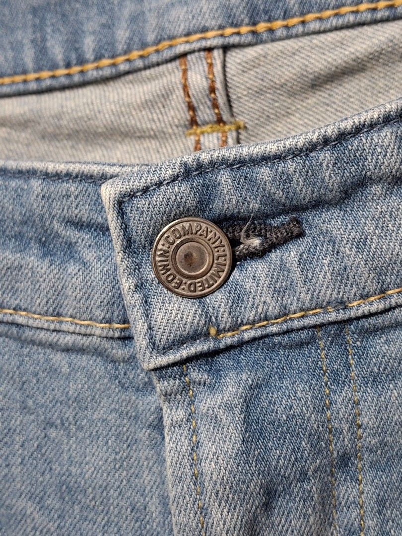 EDWIN DENIM PANTS FOR MEN (Category: Jeans) located in Angeles City. Submitted by livemountain.e2ae07 (Listing ID 1400433573, Image 3). Description: EDWIN DENIM PANTS FOR MEN SIZE 34 W17.6 L41 HEM 8 GOOD CONDITION PLUS SF.