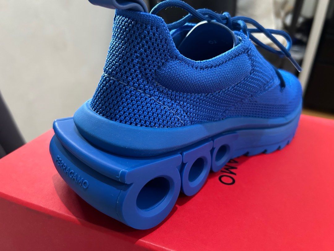 Ferragamo Nima Knit Sneakers (Category: Sneakers & Footwear) located in Pasig City. Submitted by ortigasseller (Listing ID 1400449142, Image 3). Description: US7.5 Brand New Selling as it’s a little loose for me.